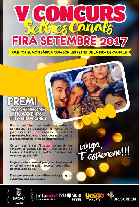 Èxit del Concurs de Selfies Canals "Fira Setembre 2017"