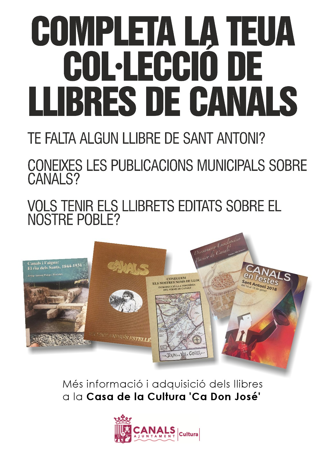 2018.06.20 L'Ajuntament posa a la venda 'Antología Surrealista' i altres llibres de temàtica canalina