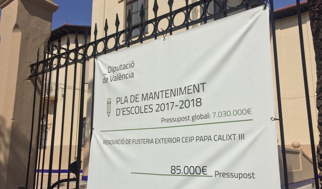 2018.06.28 El CEIP Calixte III renova les seues finestres amb 85.000€