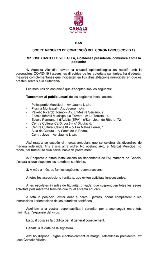 mesures covid 19