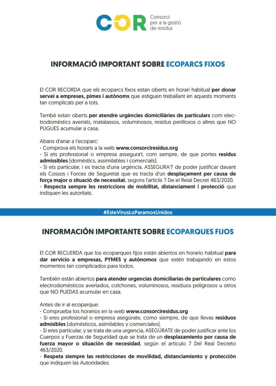 Ecoparcs Fixos
