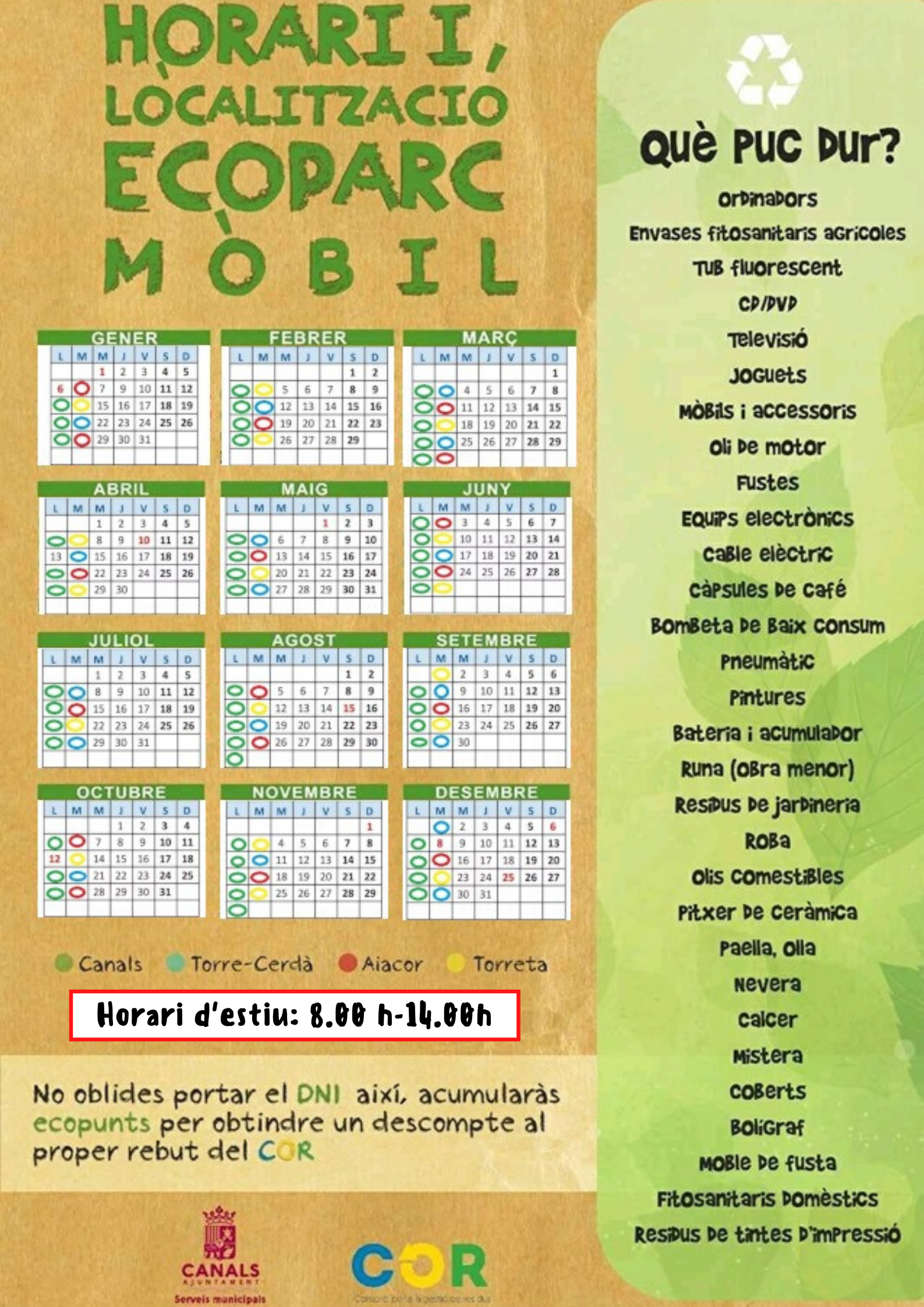 horari estiu ecoparc mobil