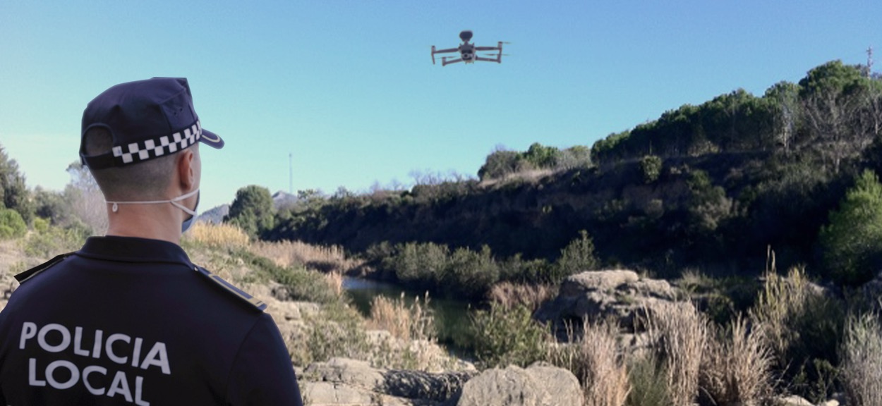 2021.01.14 En els pròxims dies, la Policia Local de Canals comptarà amb drons aeris per a facilitar les seues intervencions davant de reunions socials irresponsables
