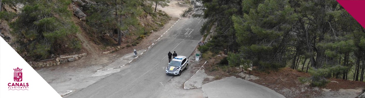 2021.02.16 La Policia Local de Canals, l'Olleria i la Guàrdia Civil, dissolen una concentració de més de 80 persones