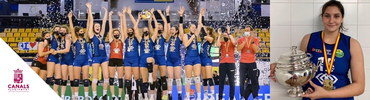 2021.02.28 La canalina Claudia Fita guanya la Copa de la Reina amb el Feel Volley Alcobendas