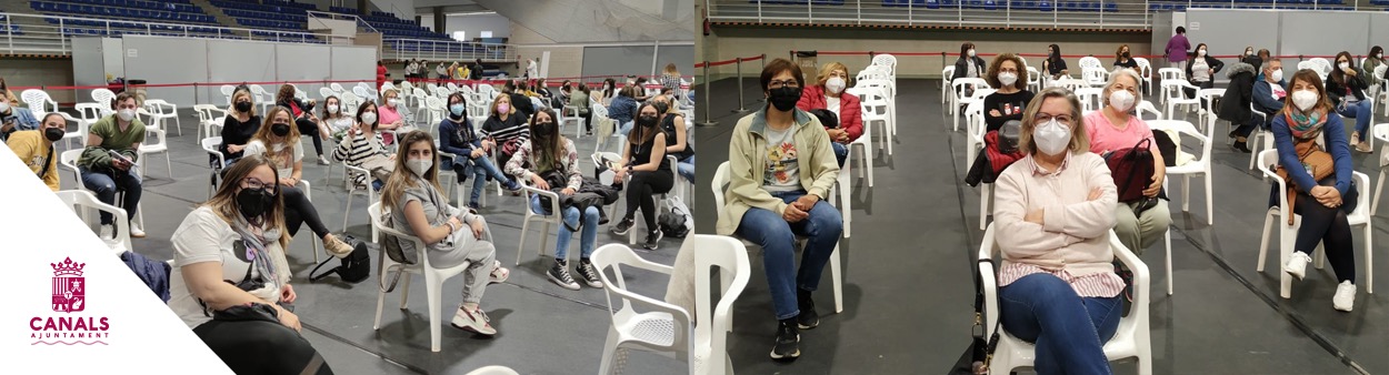 2021.04.01 Tot el personal dels centres educatius de Canals han rebut ja la primera dosi de la vacuna de la COVID-19