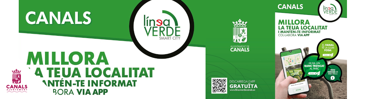 2022.01.31 L'Ajuntament de Canals implanta un nou servei de comunicació d’incidències a través de l’App mòbil “Línea Verde”