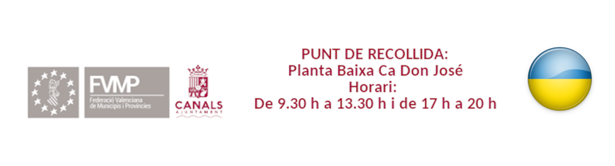 2022.03.04 L'Ajuntament de Canals se solidaritza amb Ucraïna amb la recollida de materials i útils