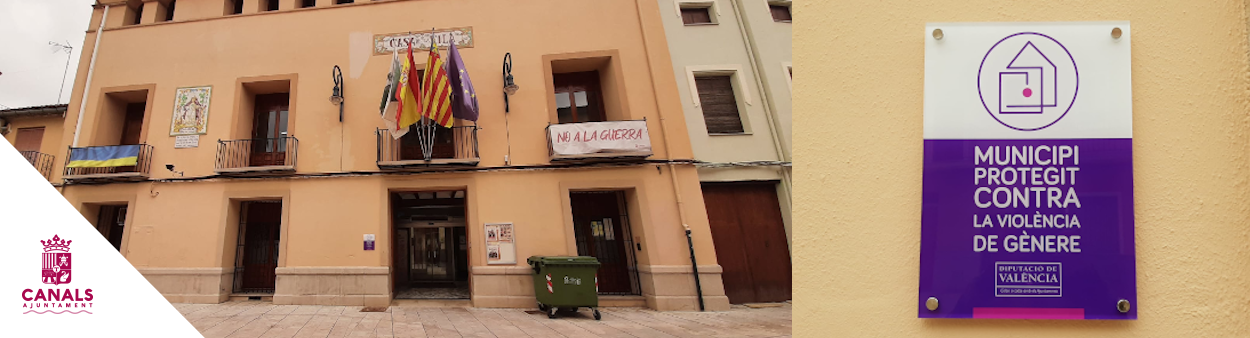 2022.04.011 L’Ajuntament de Canals instaura la placa que l’acredita com un Municipi Protegit contra la Violència de Gènere