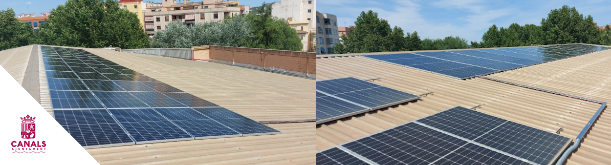 2022.05.24 L'Ajuntament de Canals instal·la plaques solars al Pavelló municipal Ricardo Tormo