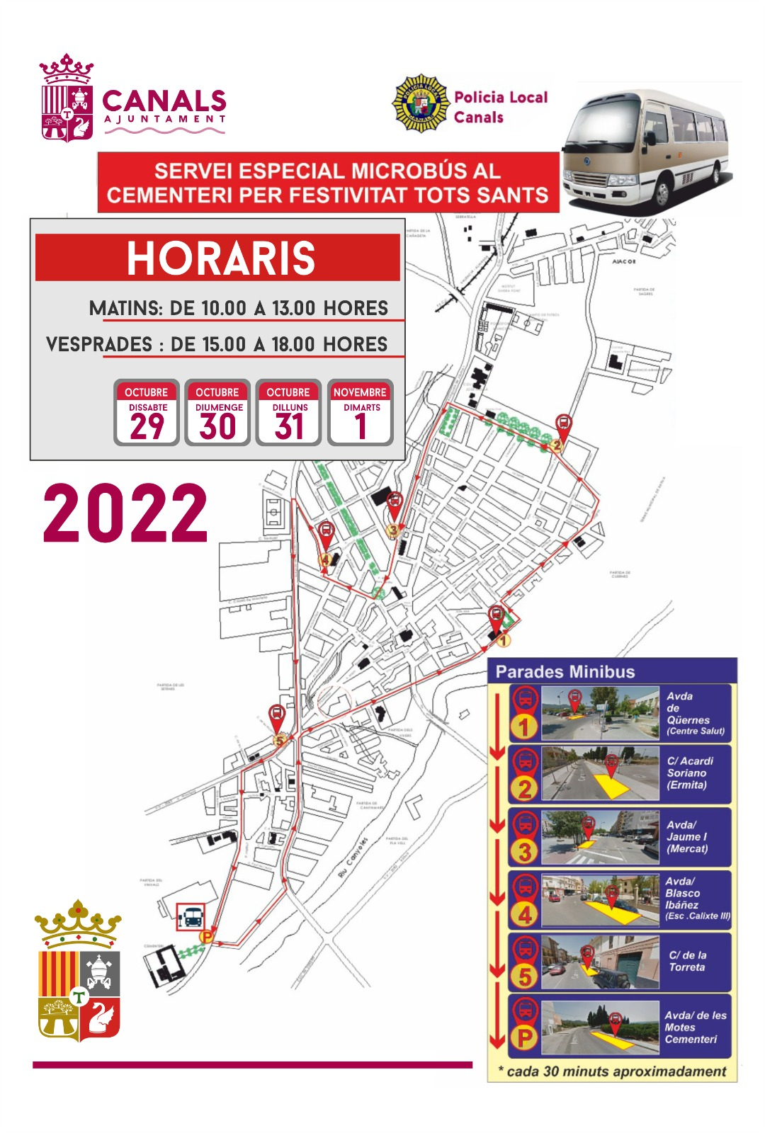 horaris minibus 2022