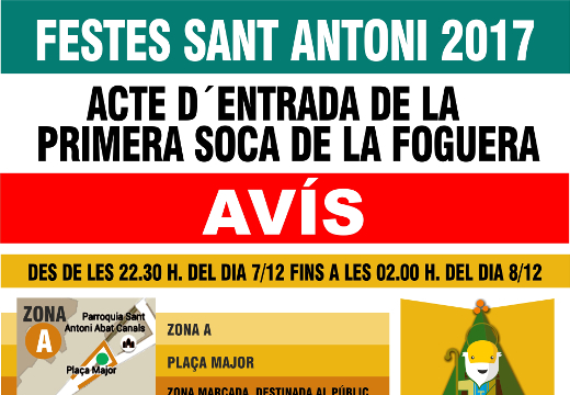 Entra primera soca 2017. Ajuntament de Canals.