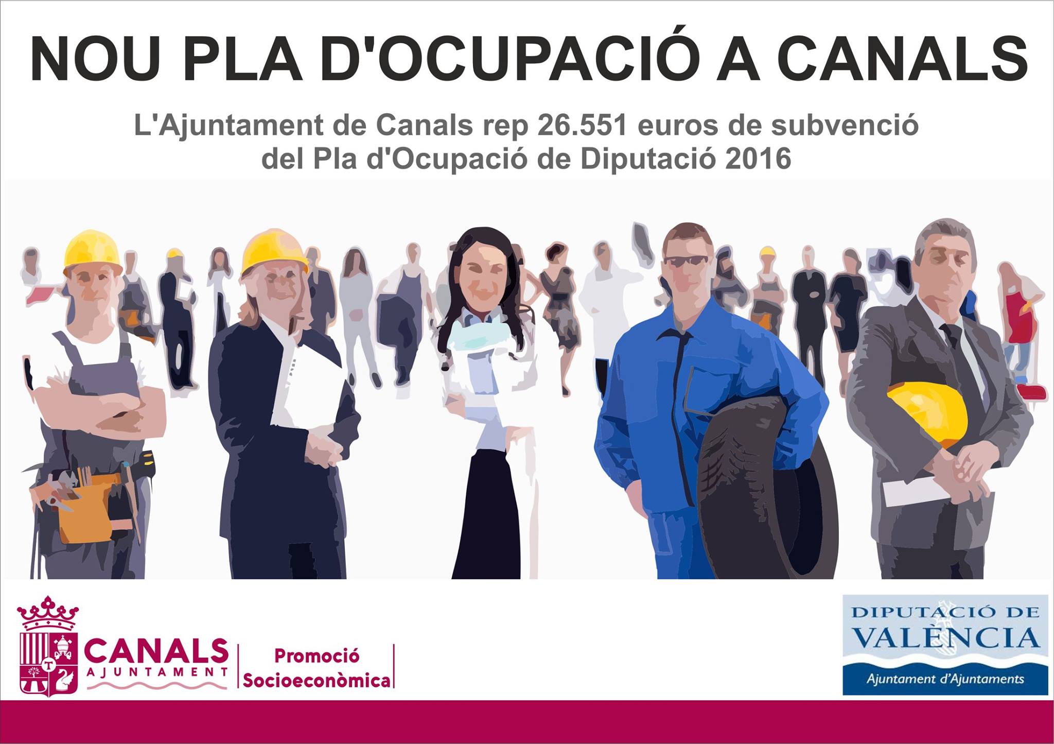 2017.01.25 Nou pla ocupació a Canals. Ajuntament de Canals.