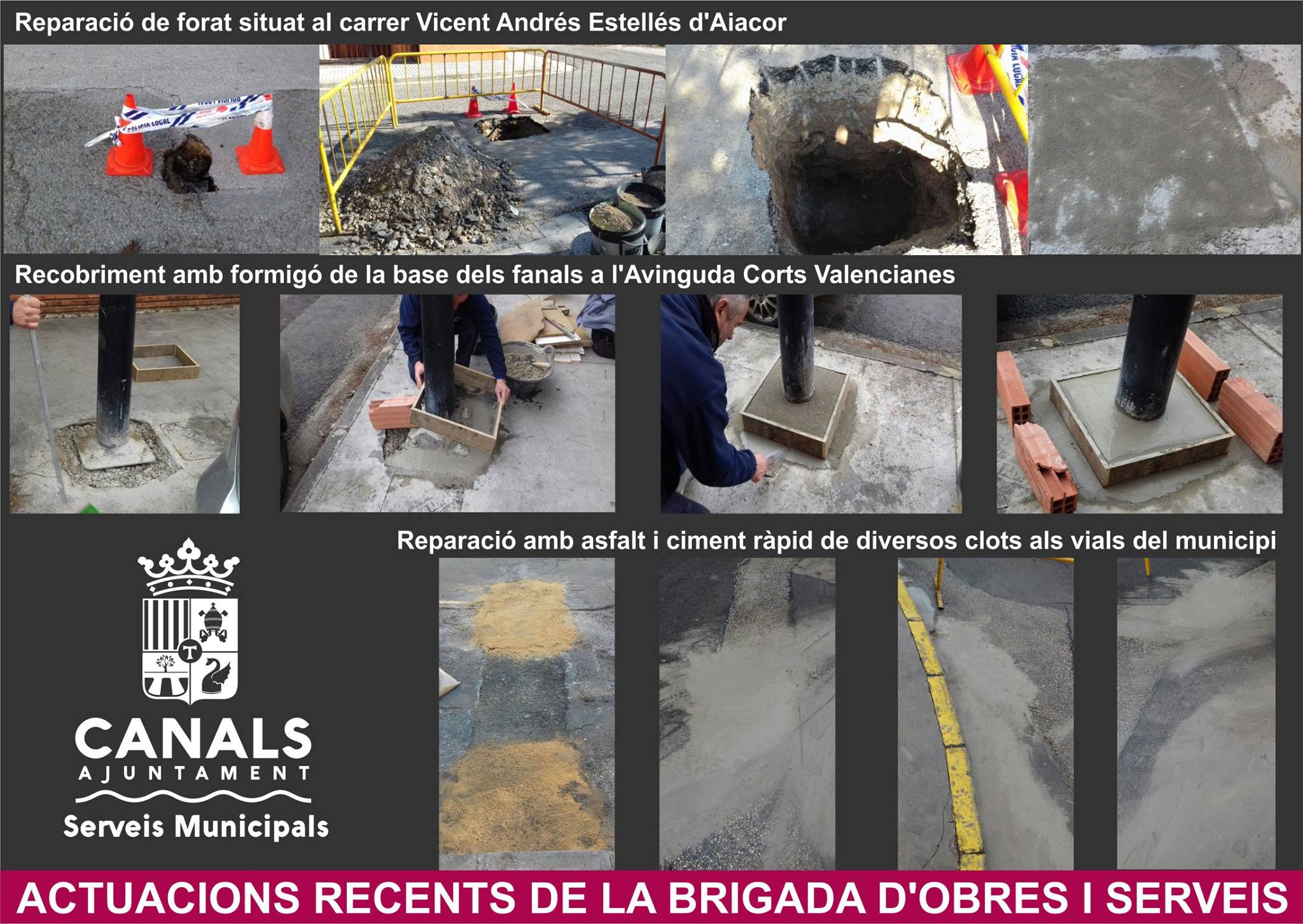 2017.02.17 Noves actuacions brigada municipal. Ajuntament de Canals.