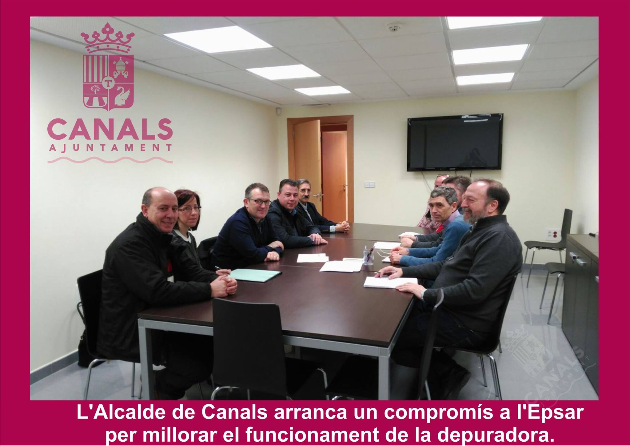 2017.02.20 Reunió amb responsables de l.Epsar. Ajuntament de Canals.