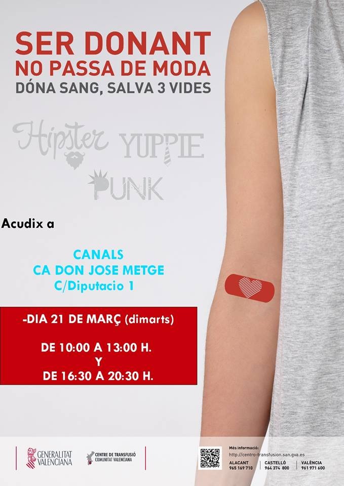 2017.03.20 donació sang. Ajuntament de Canals