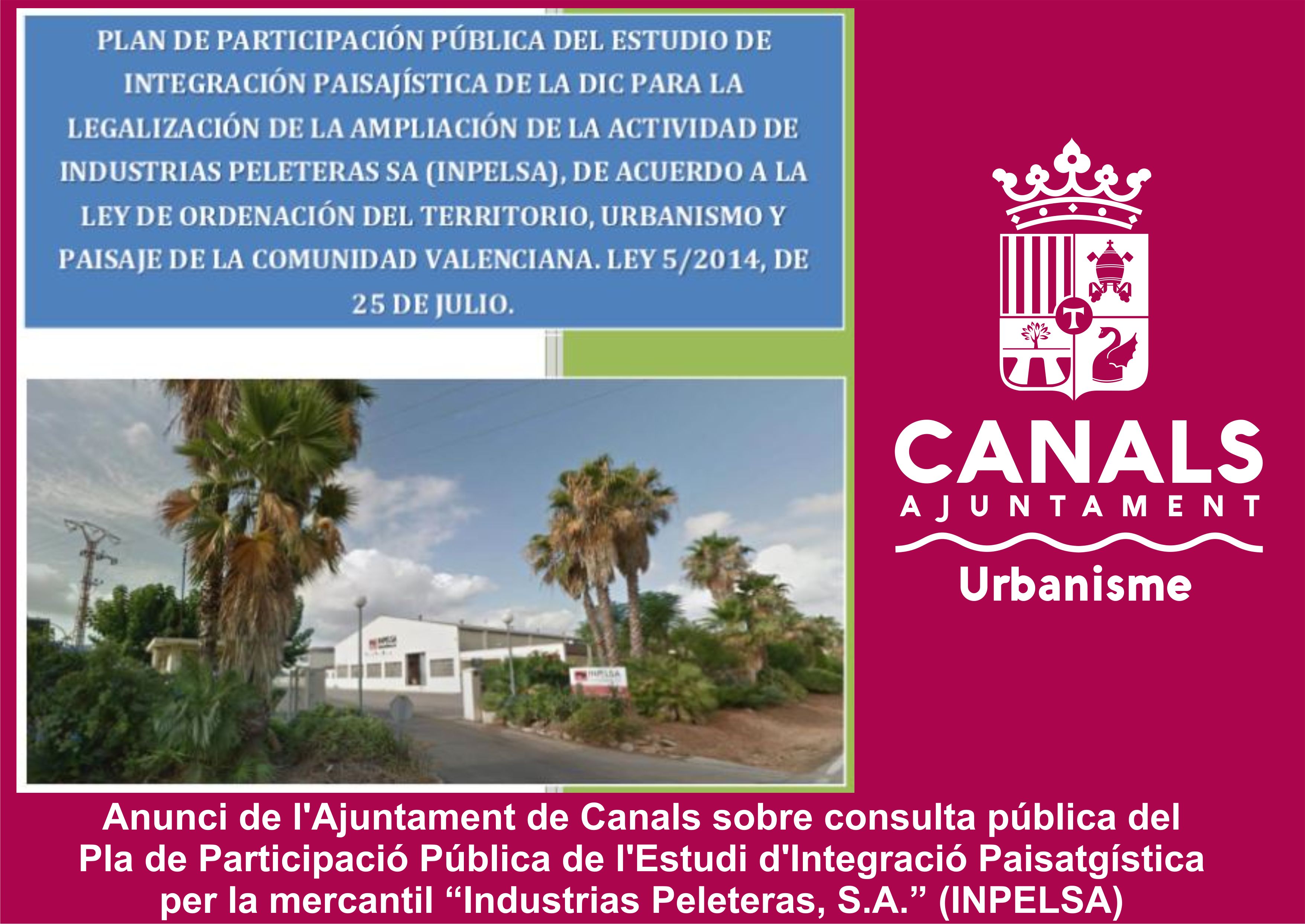 2017.03.23 Anunci inpelsa. Ajuntament de Canals 