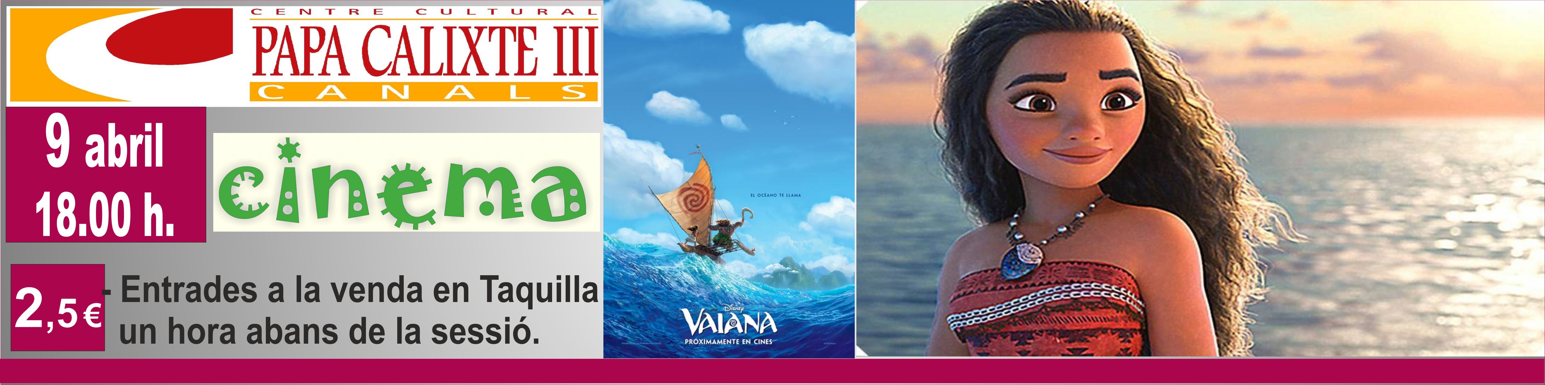 2017.04.06 Cinema Infantil Vaiana. Ajuntament de Canals