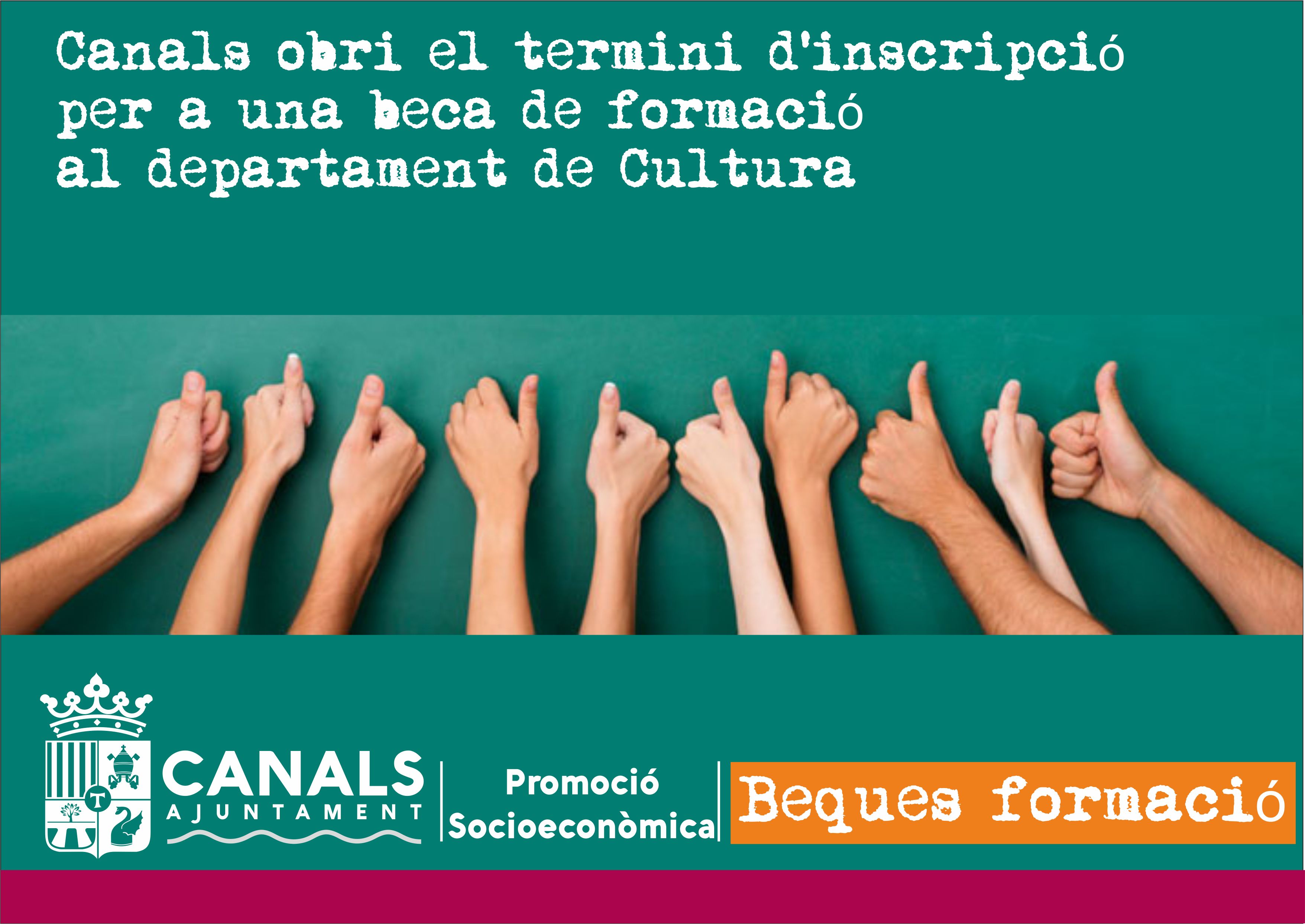 2017.04.11 Beca ocupació joves titulats. Ajuntament de Canals