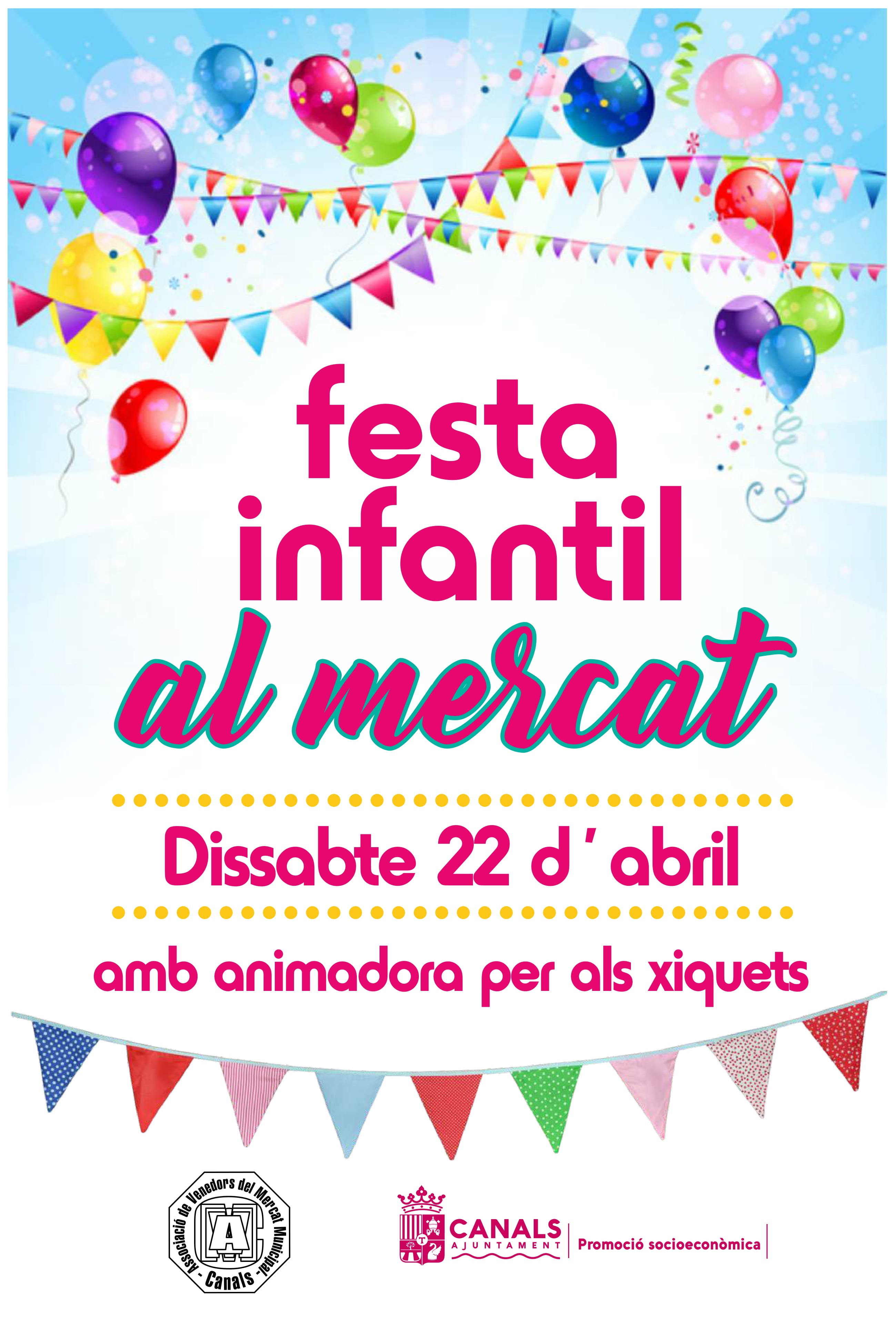 2017.04.19 Festa Infantil Mercat Municipal. Ajuntament de Canals