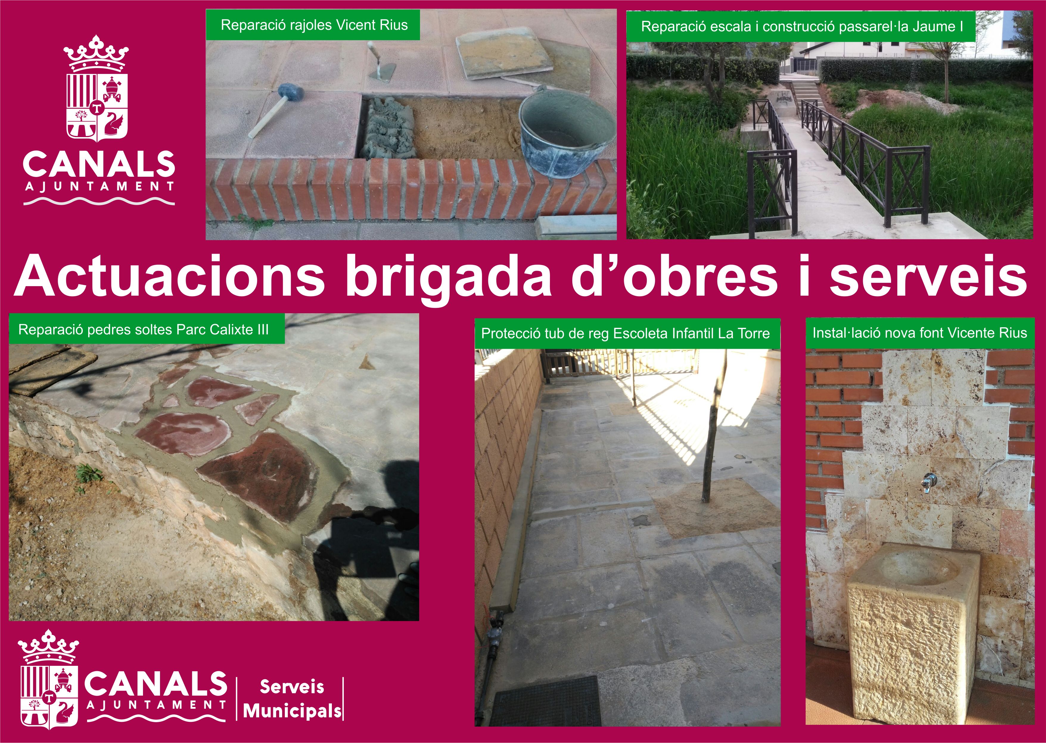 2017.04.20 actuacions brigada obres. Ajuntament de Canals