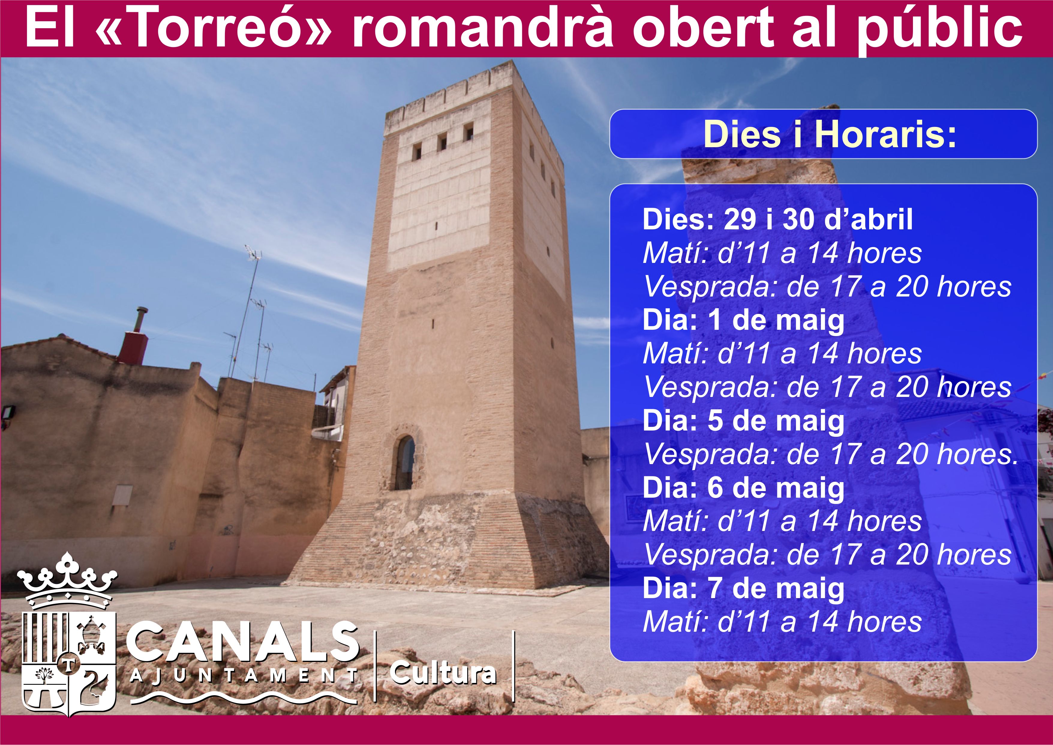 2017.04.27 Torreó obert al públic. Ajuntament de Canals