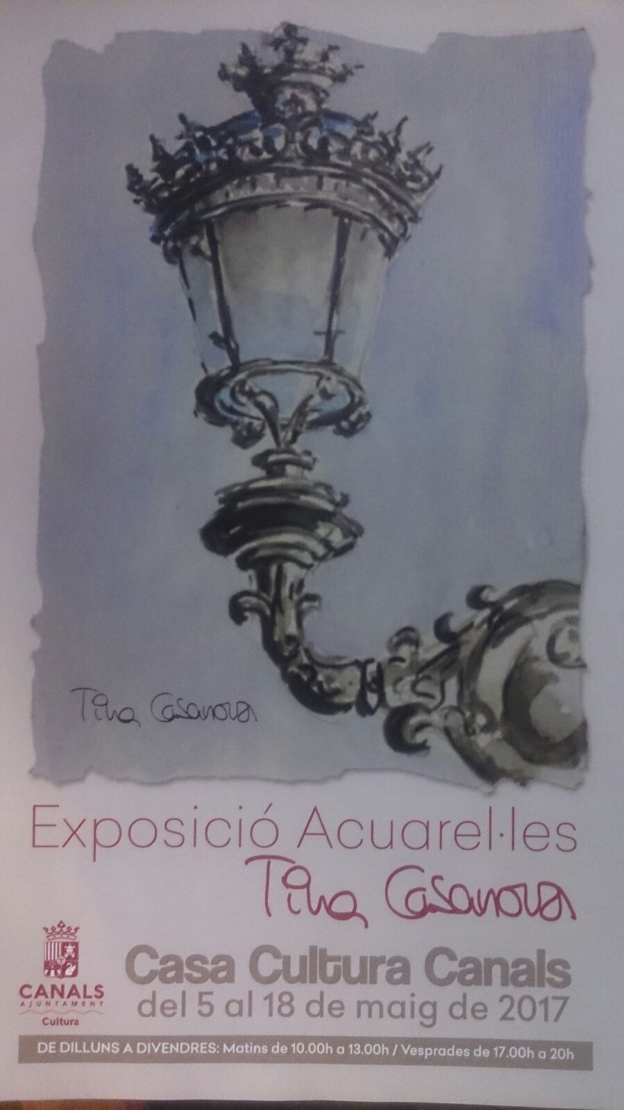 2017.05.03 Exposició Acuarel.les. Ajuntament de Canals