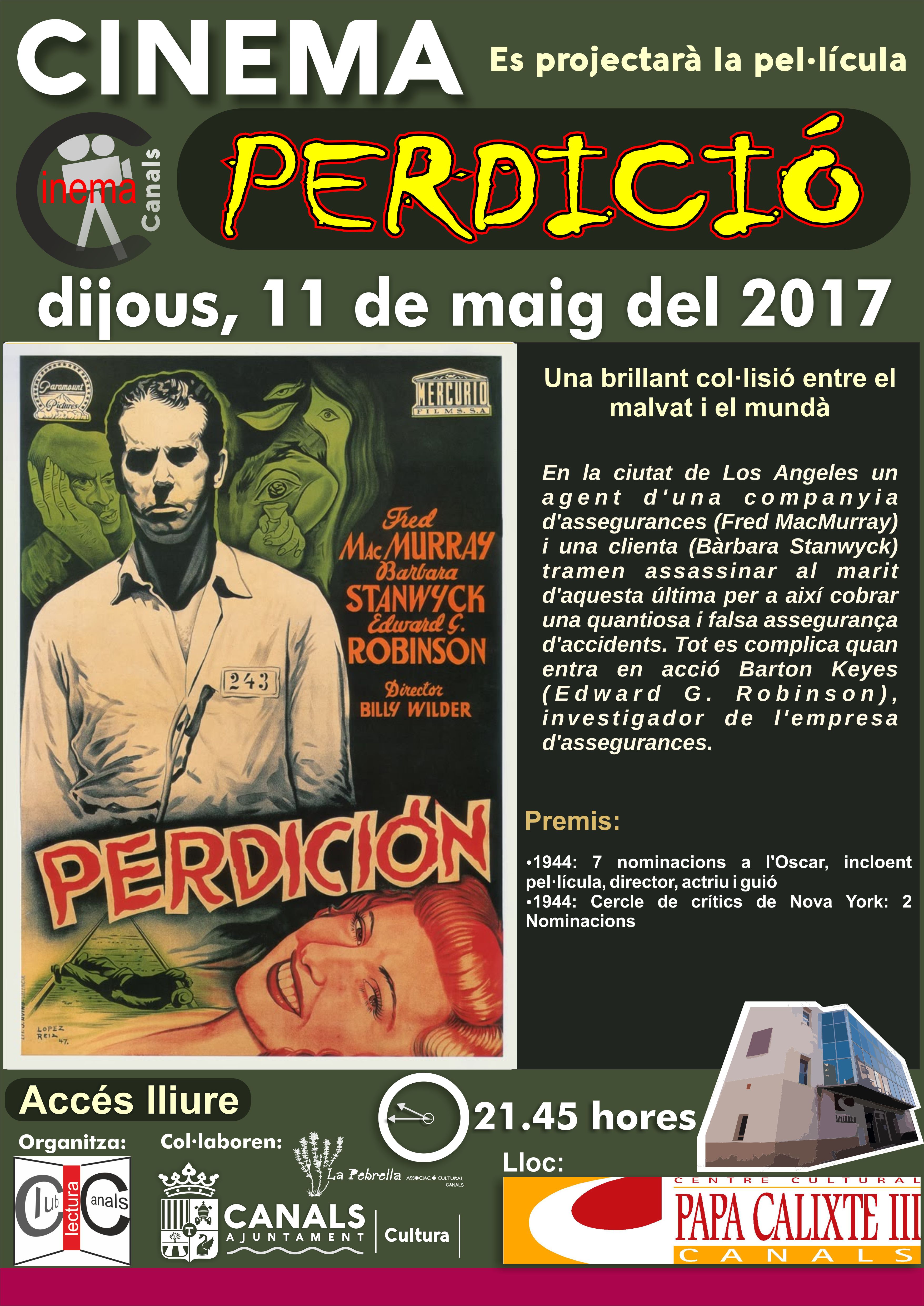2017.05.08 Cinema Club Lectura. Ajuntament de Canals
