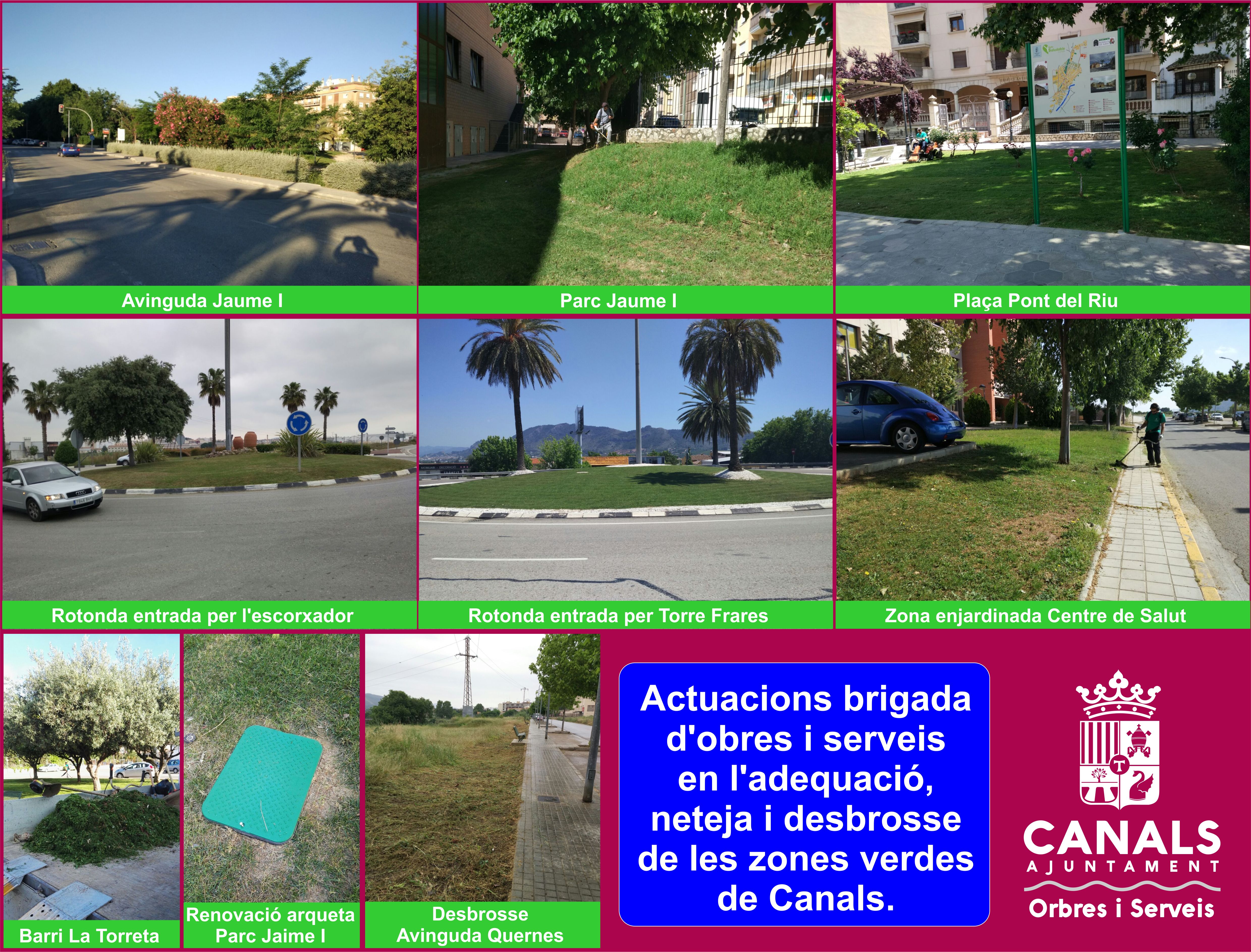 2017.05.10 Desbrosse parcs i jardins. Ajuntament de Canals