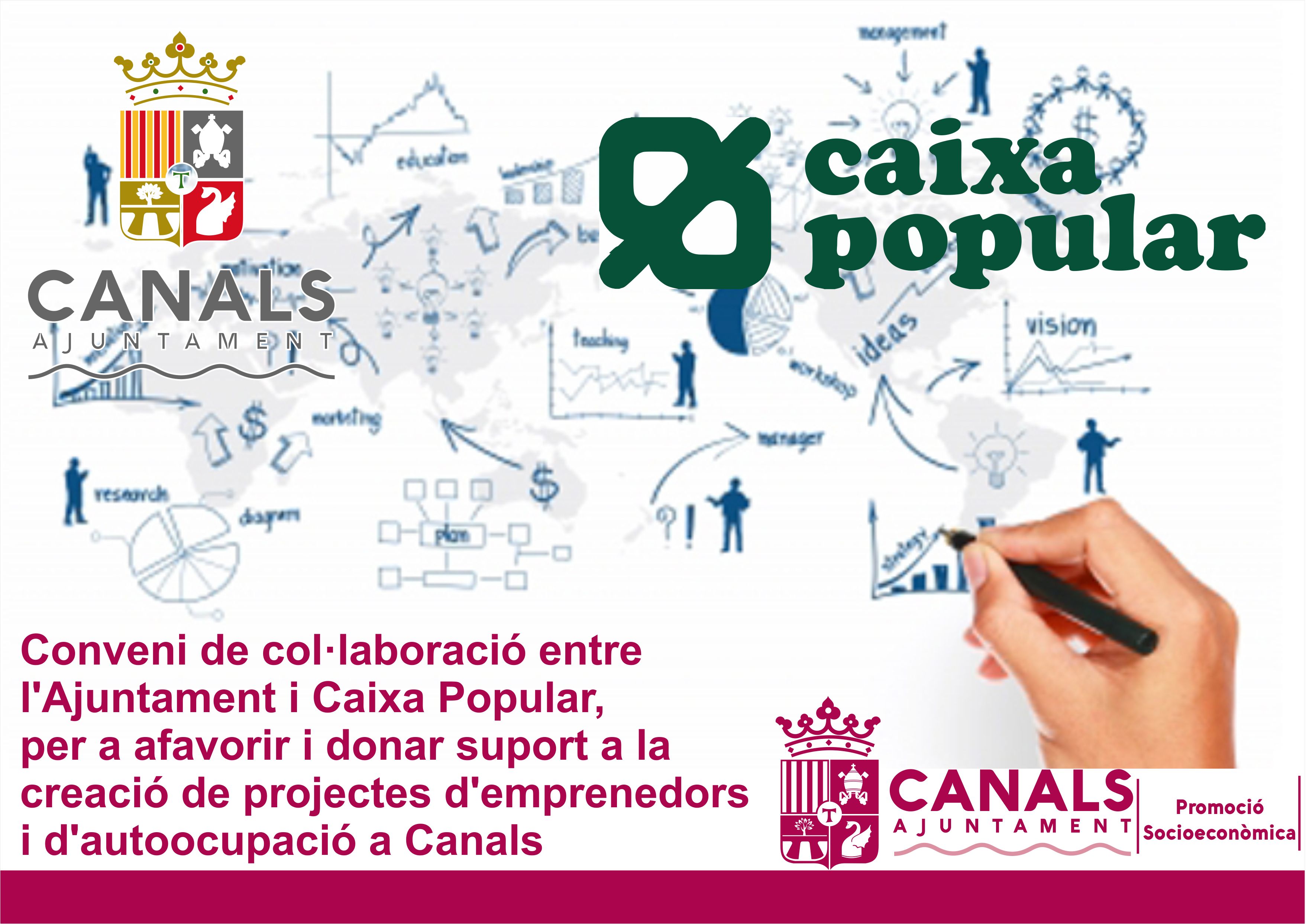 2017.05.17 conveni Caixa Popular. Ajuntament de Canals