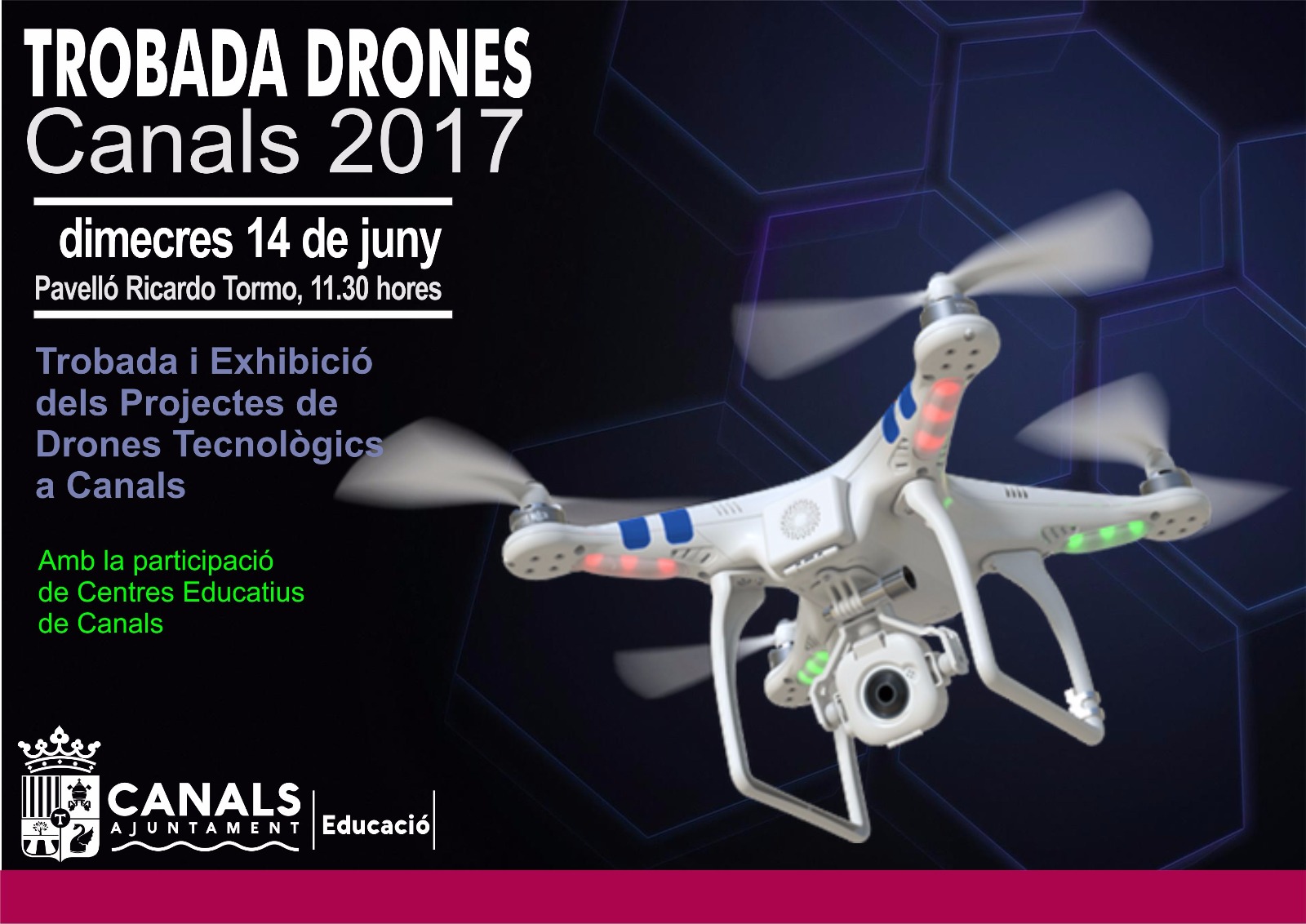 2017.06.13 Exhibició drons. Ajuntament de Canals