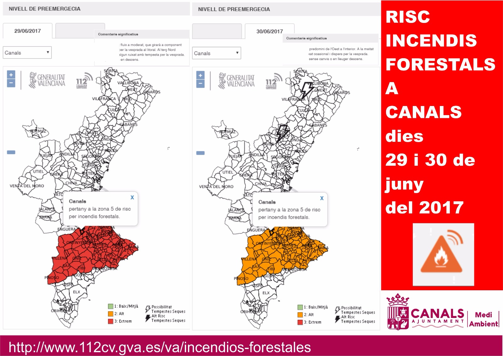 2017.06.29 Risc Forestal. Ajuntament de Canals