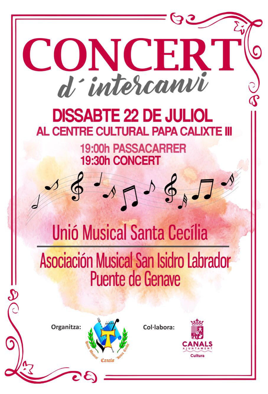 2017.07.20 Concert Intercanvi UMSC. Ajuntament de Canals