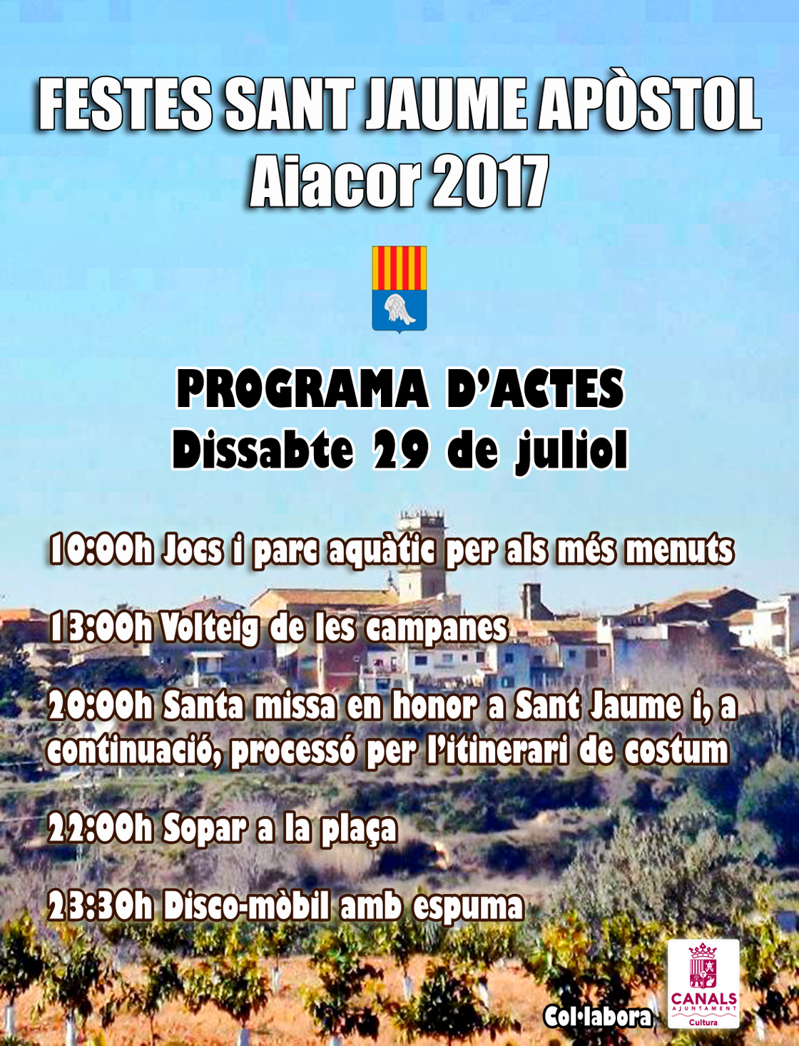 2017.07.24 Festes Sant Jaume Aiacor. Ajuntament de Canals