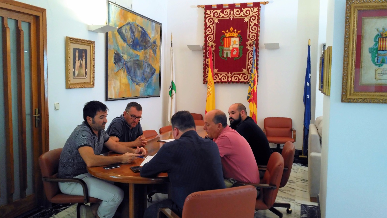 Reunió entre els Ajuntaments de Canals i l'Alcúdia de Crespins