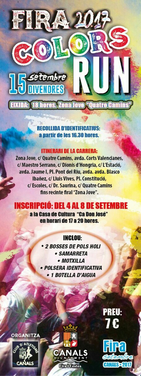 Nova edició de la Colors Run a la Fira 2017